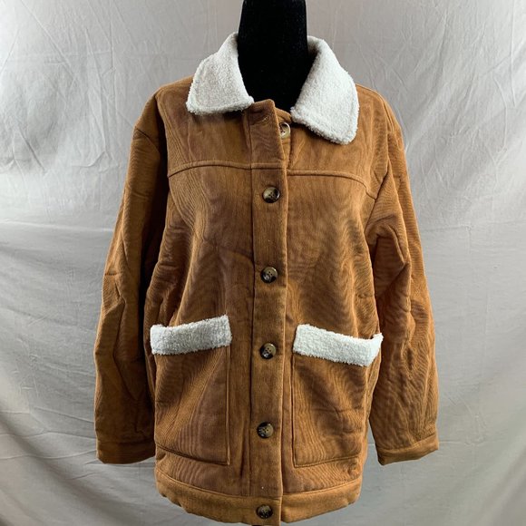 Teddy Lined Corduroy Jacket - Picture 7 of 9